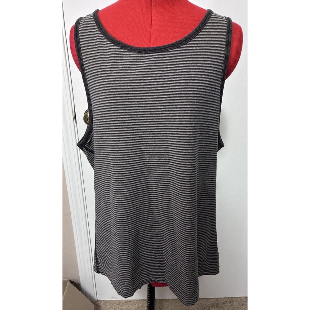 Double RL Ralph Lauren Menās Indigo Striped Jersey Tank Size Large